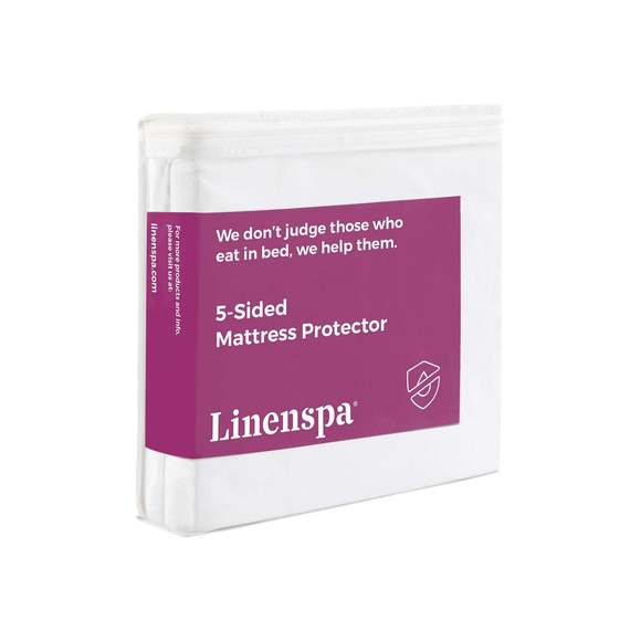 Linenspa Five Sided Waterproof Mattress Protector, Twin - Picture 3 of 9